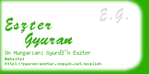 eszter gyuran business card